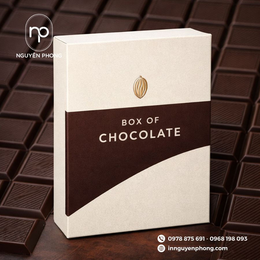 In hộp giấy đựng socola chất lượng tại TPHCM